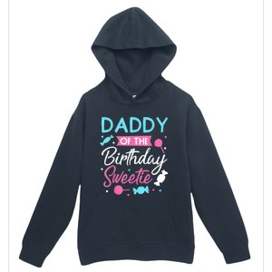 Daddy Of The Birthday Sweetie Candy Lollipop Bday Party Dad Urban Pullover Hoodie