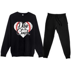 Dibs On The Coach Premium Crewneck Sweatsuit Set