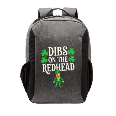 Dibs On The Redhead St PatrickS Day Leprechaun Shamrock Vector Backpack