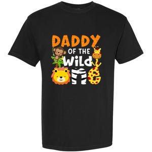 Daddy Of The Wild One Zoo Bday Party Safari Jungle Animals Garment-Dyed Heavyweight T-Shirt