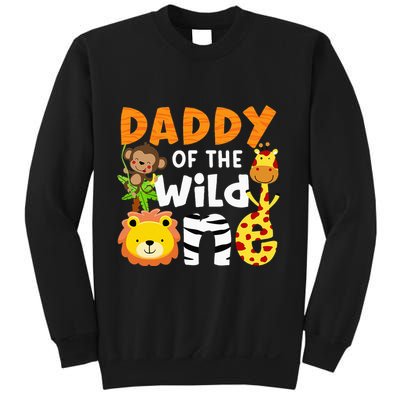 Daddy Of The Wild One Zoo Bday Party Safari Jungle Animals Sweatshirt