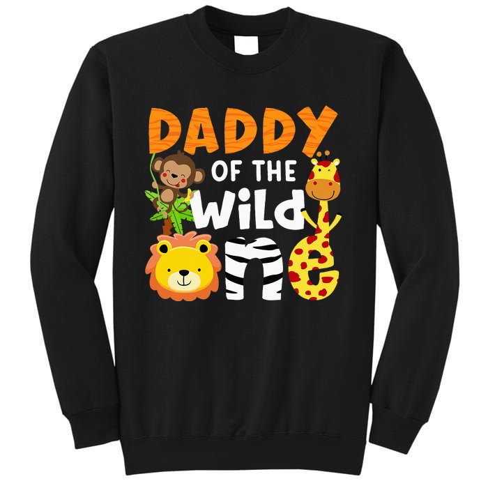 Daddy Of The Wild One Zoo Bday Party Safari Jungle Animals Sweatshirt