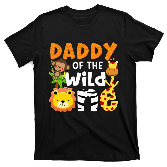 Daddy Of The Wild One Zoo Bday Party Safari Jungle Animals T-Shirt