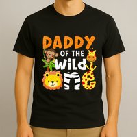 Daddy Of The Wild One Zoo Bday Party Safari Jungle Animals T-Shirt
