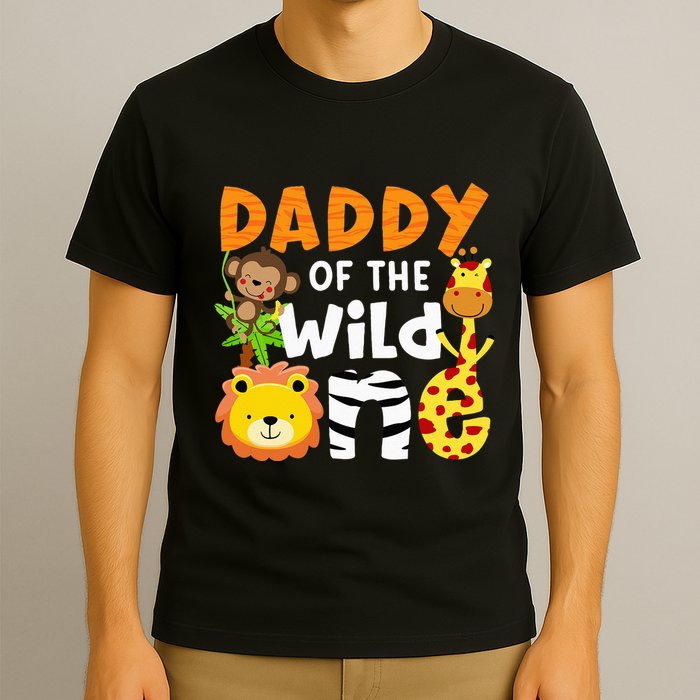 Daddy Of The Wild One Zoo Bday Party Safari Jungle Animals T-Shirt