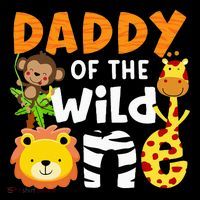 Daddy Of The Wild One Zoo Bday Party Safari Jungle Animals Tall T-Shirt
