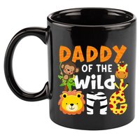 Daddy Of The Wild One Zoo Bday Party Safari Jungle Animals 11oz C Handle Ceramic Mug