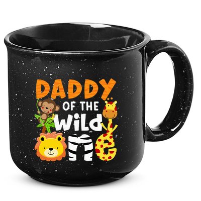 Daddy Of The Wild One Zoo Bday Party Safari Jungle Animals 15oz Campfire Ceramic Mug