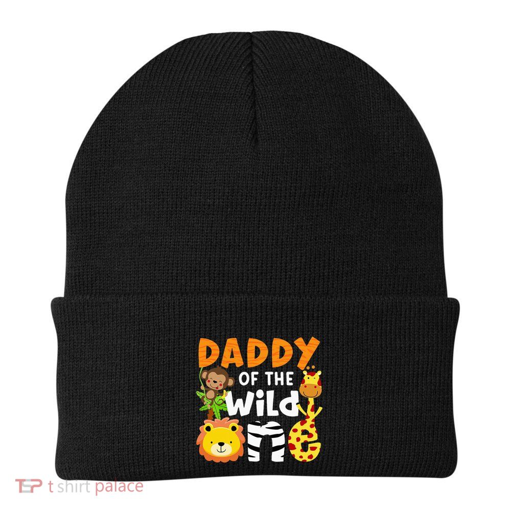Daddy Of The Wild One Zoo Bday Party Safari Jungle Animals Beanie