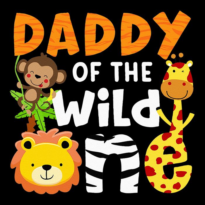 Daddy Of The Wild One Zoo Bday Party Safari Jungle Animals 16 in Basic Backpack