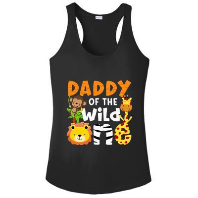 Daddy Of The Wild One Zoo Bday Party Safari Jungle Animals Ladies PosiCharge Competitor Racerback Tank