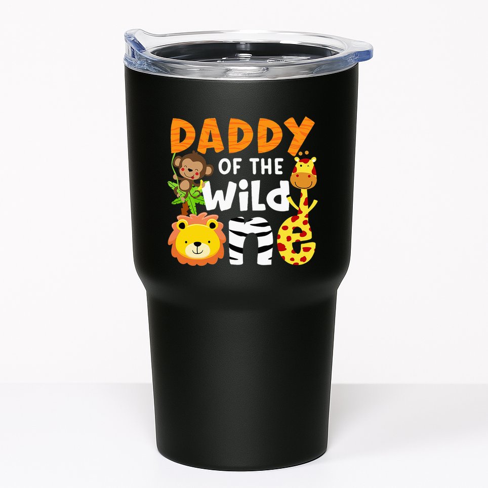 Daddy Of The Wild One Zoo Bday Party Safari Jungle Animals Tumbler