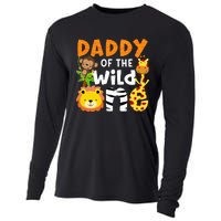 Daddy Of The Wild One Zoo Bday Party Safari Jungle Animals Cooling Performance Long Sleeve Crew