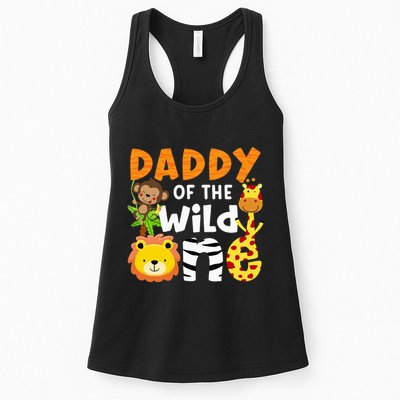 Daddy Of The Wild One Zoo Bday Party Safari Jungle Animals Womens Tank Top