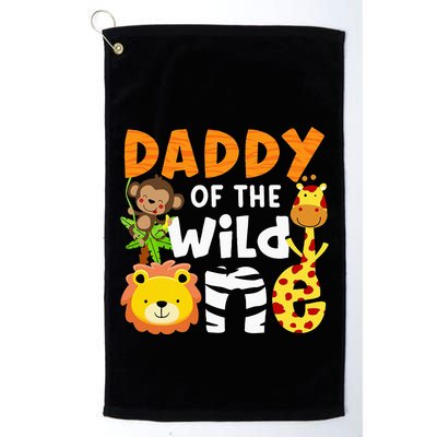 Daddy Of The Wild One Zoo Bday Party Safari Jungle Animals Golf Towel
