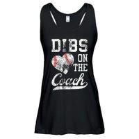 Dibs On The Coach Funny Coachs Wife Quote Cool Baseball Mom Ladies Essential Flowy Tank