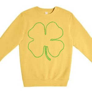 Dotted Cloverleaf St. Patrick's Day Premium Crewneck Sweatshirt