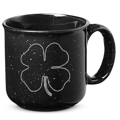 Dotted Cloverleaf St. Patrick's Day 15oz Campfire Ceramic Mug
