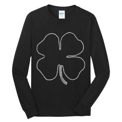 Dotted Cloverleaf St. Patrick's Day Tall Long Sleeve T-Shirt