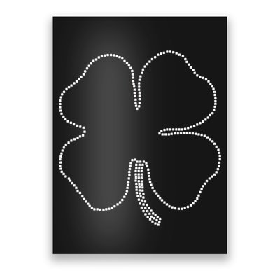 Dotted Cloverleaf St. Patrick's Day Poster
