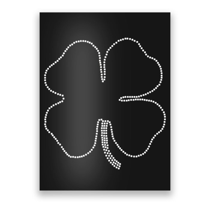 Dotted Cloverleaf St. Patrick's Day Poster