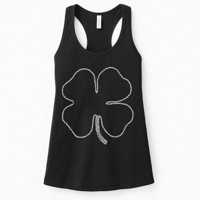 Dotted Cloverleaf St. Patrick's Day Womens Tank Top