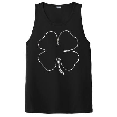 Dotted Cloverleaf St. Patrick's Day PosiCharge Competitor Tank