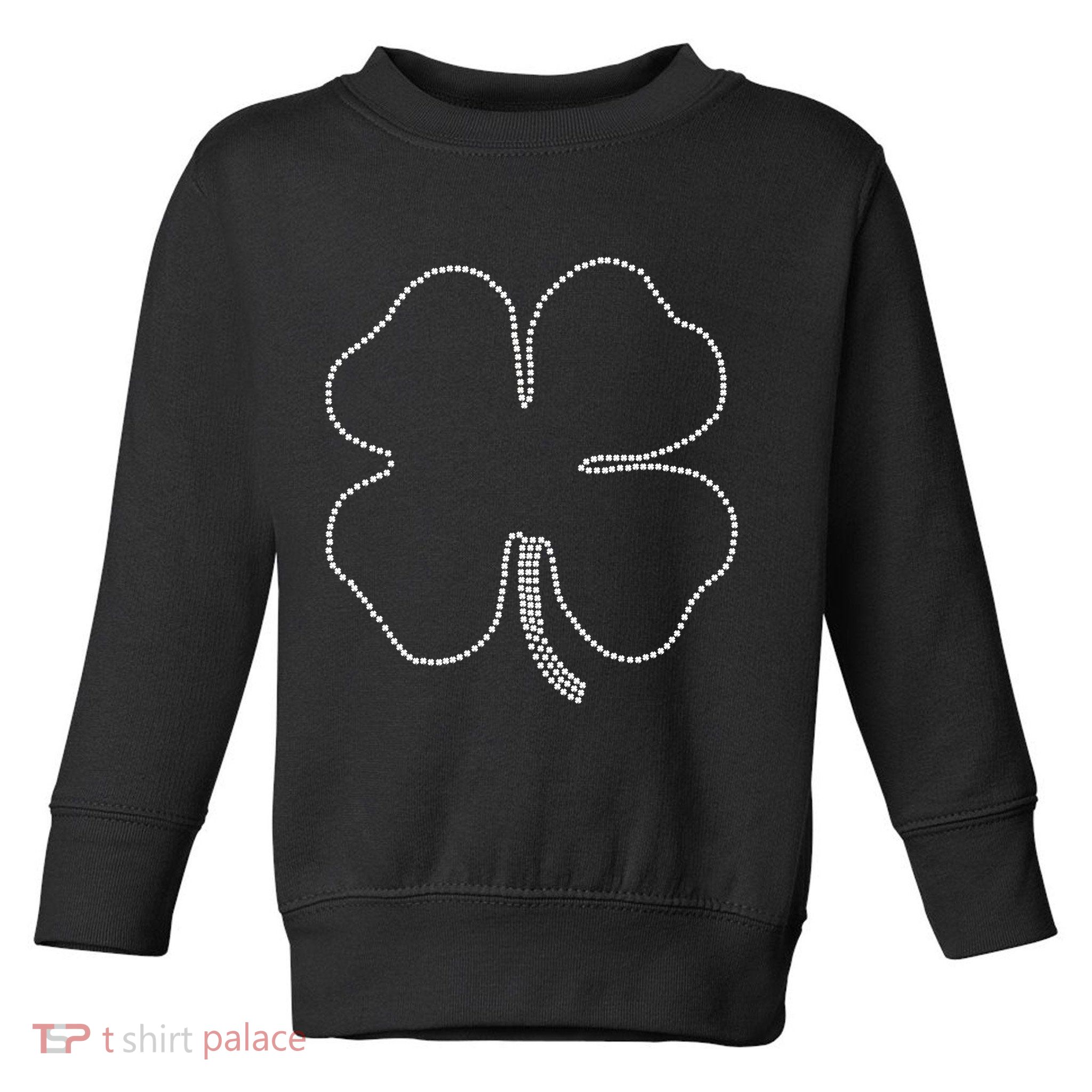 Dotted Cloverleaf St. Patrick's Day Toddler Sweatshirt
