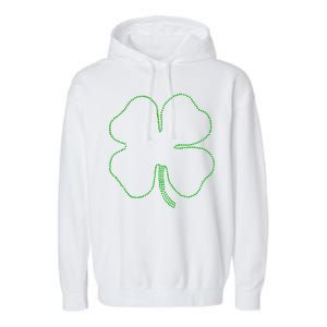 Dotted Cloverleaf St. Patrick's Day Garment-Dyed Fleece Hoodie