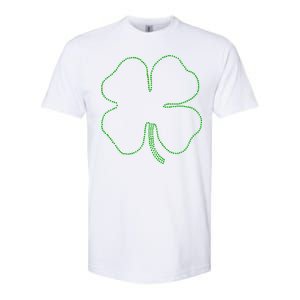 Dotted Cloverleaf St. Patrick's Day Softstyle CVC T-Shirt