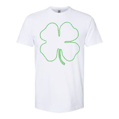 Dotted Cloverleaf St. Patrick's Day Softstyle CVC T-Shirt