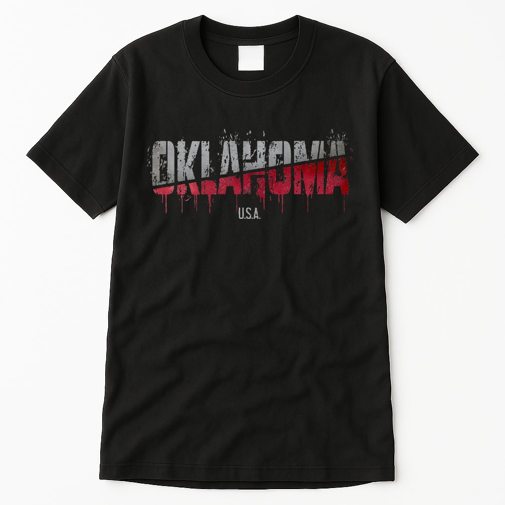 Distressed Oklahoma Usa Tall T-Shirt