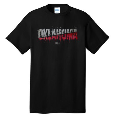 Distressed Oklahoma Usa Tall T-Shirt