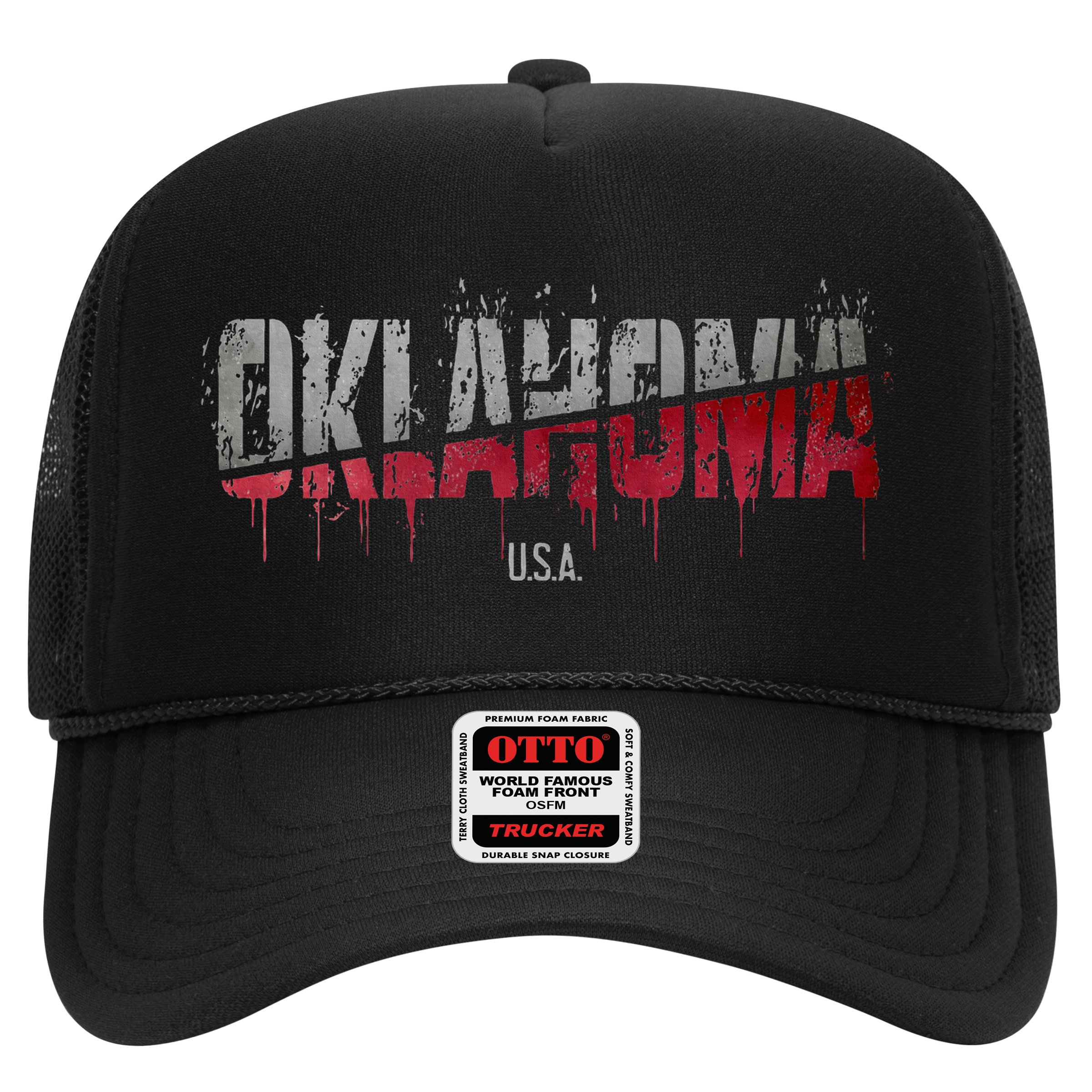 Distressed Oklahoma Usa Hat