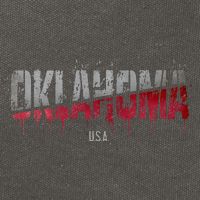 Distressed Oklahoma Usa Cotton Canvas Backpack