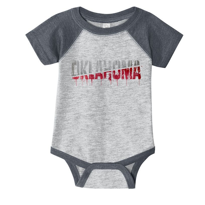 Distressed Oklahoma Usa Infant Baby Jersey Bodysuit