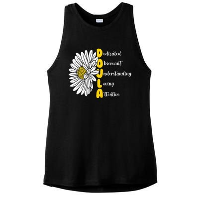 Dedicated Observant Understanding Loving Attentive Doula Ladies PosiCharge Tri-Blend Wicking Tank