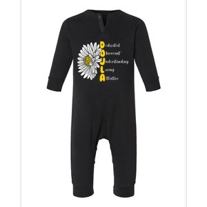 Dedicated Observant Understanding Loving Attentive Doula Infant Fleece One Piece