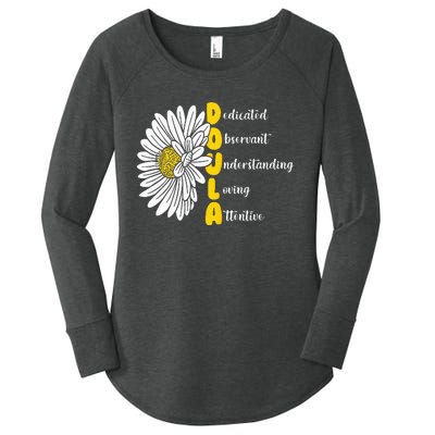 Dedicated Observant Understanding Loving Attentive Doula Women's Perfect Tri Tunic Long Sleeve Shirt