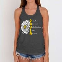 Dedicated Observant Understanding Loving Attentive Doula Women's Knotted Racerback Tank