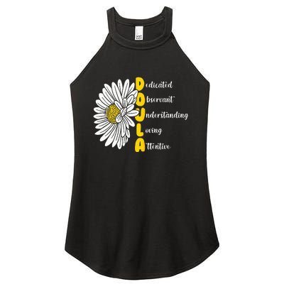 Dedicated Observant Understanding Loving Attentive Doula Women's Perfect Tri Rocker Tank