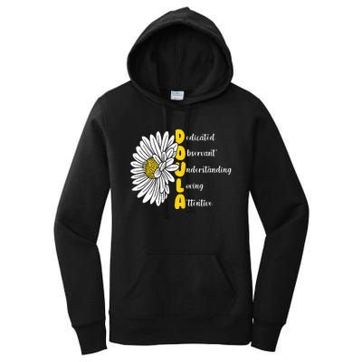 Dedicated Observant Understanding Loving Attentive Doula Women's Pullover Hoodie