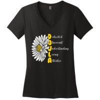 Dedicated Observant Understanding Loving Attentive Doula Women's V-Neck T-Shirt