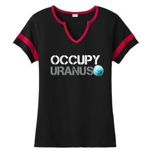 Dogedesigner Occupy Uranus Ladies Halftime Notch Neck Tee