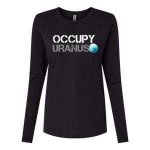 Dogedesigner Occupy Uranus Womens Cotton Relaxed Long Sleeve T-Shirt