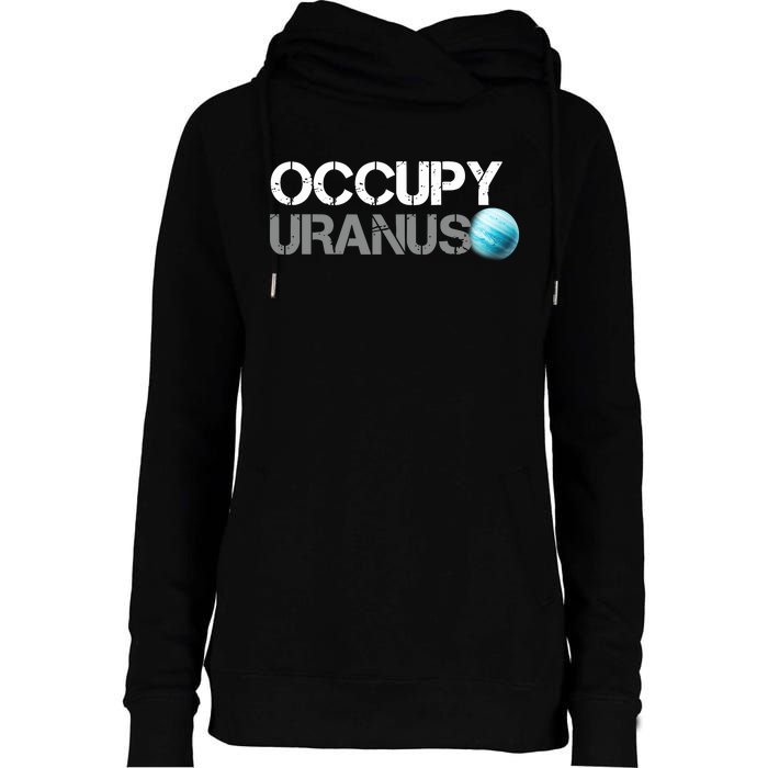 Dogedesigner Occupy Uranus Womens Funnel Neck Pullover Hood