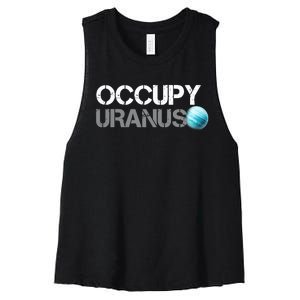 Dogedesigner Occupy Uranus Women's Racerback Cropped Tank