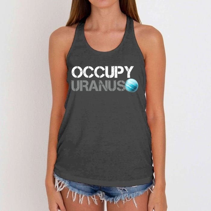 Dogedesigner Occupy Uranus Women's Knotted Racerback Tank