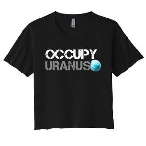 Dogedesigner Occupy Uranus Women's Crop Top Tee