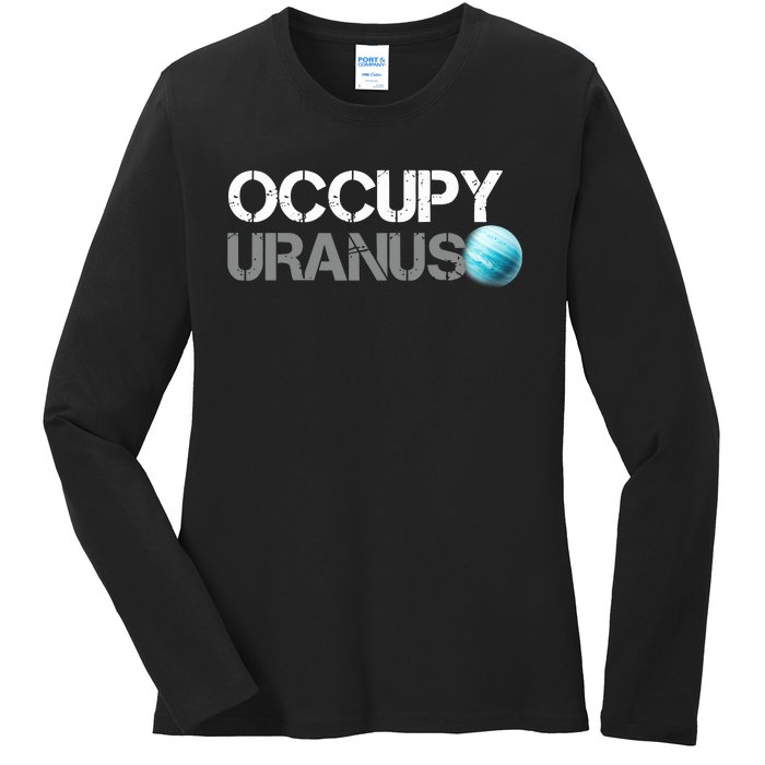 Dogedesigner Occupy Uranus Ladies Long Sleeve Shirt